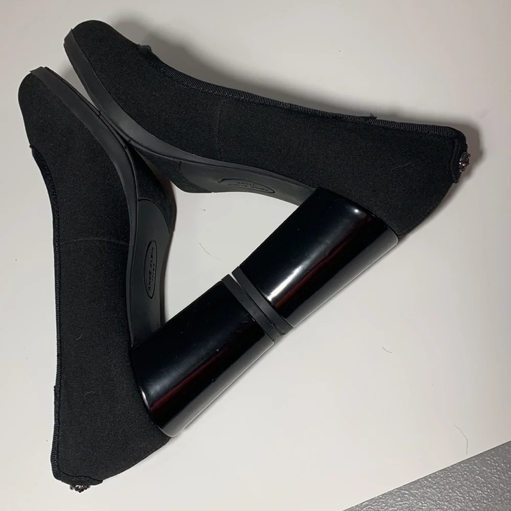 Anne Klein iflex heels in black, Size 6.5M very good condition, great fabric - Picture 5 of 9